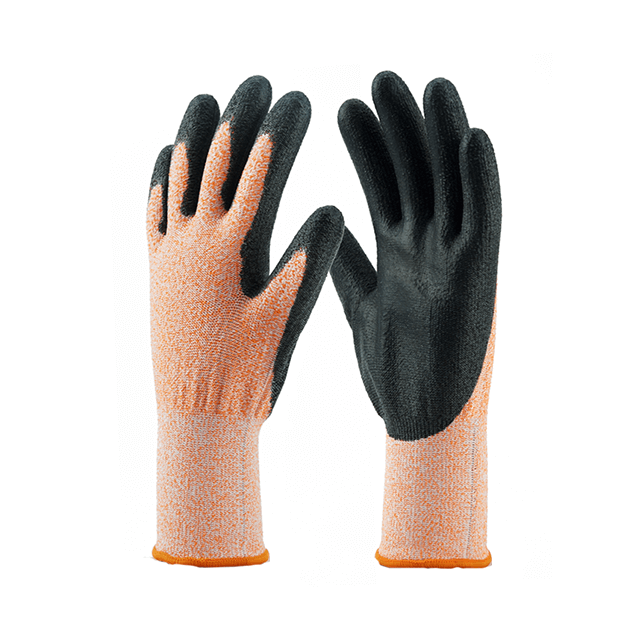 13 Gauge Orange HPPE Liner Pu-beschichtete schnittfeste Handschuhe