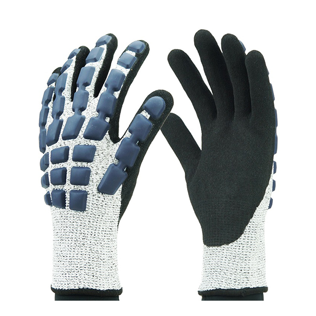 13 Gauge HPPE Shell TPR Anti-Kollisions-Nitril-Handschuhe mit Sandbad