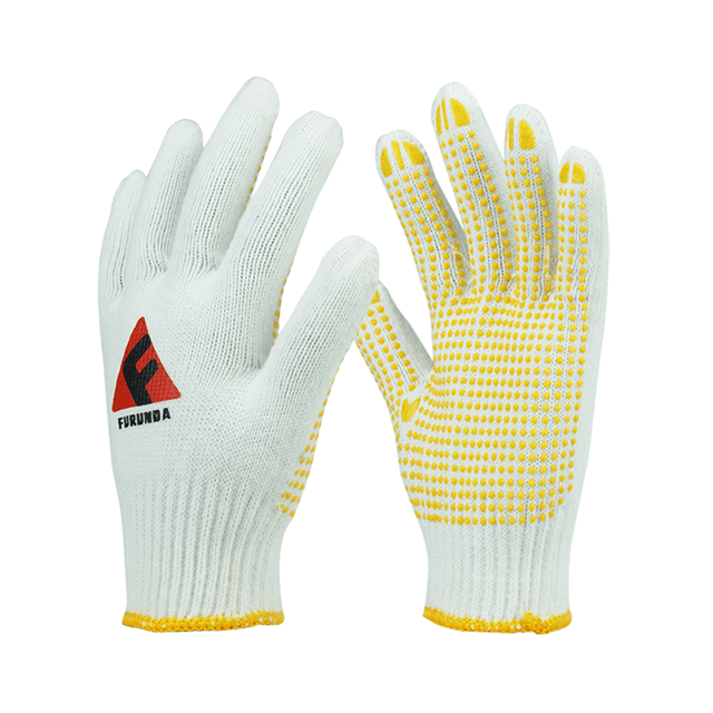 10 Gauge Polyester Liner PVC Gepunktete Handschuhe