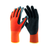 13 Gauge Polyester Liner Latex-Handschuhe mit Faltenbeschichtung